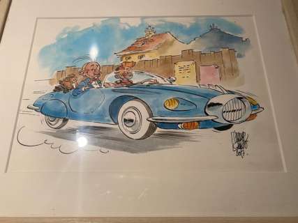 Charel Cambré | Cambré, Charel - Originele aquarel - Robbedoes & Kwabbernoot - (2017) | Catawiki