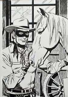 GarcÃ­a Seijas, Ernesto R. - 10 Original drawings + Book  - El Llanero Solitario 5  - Rescate Peligroso  - (1966)