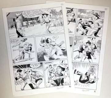 Fabio Civitelli | Fabio Civitelli 2x tavole "La Cavalcata del Morto" | Catawiki