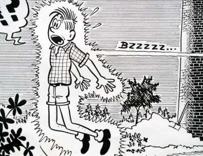 Pom | Pom - Originele pagina (p.32) Piet Pienter en Bert Bibber - Invasie uit het heelal - (1965) | Catawiki