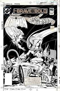 Jim Aparo - brave and the bold #153 cover (large batman & red tornado battling! ) 1979