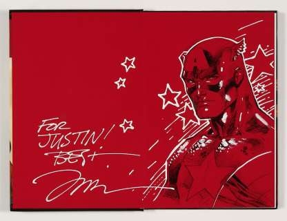 Captain America Inked Sketch by Jim Lee in Wizard Jim Lee Millennium Edition HC (2004 Wizard) | mycomicshop.com