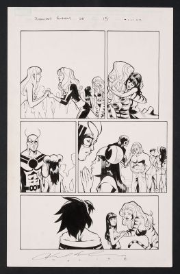 Jim Fern, Karl Moline | Original Art from Avengers Academy #28 (2012) Page 15 Pencils by Karl Moline, Inks by Jim Fern | mycomicshop.com