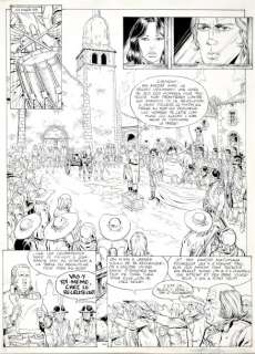 Swolfs, Yves - DAMPIERRE - L‘AUBE NOIRE Encre de chine pour la planche 24