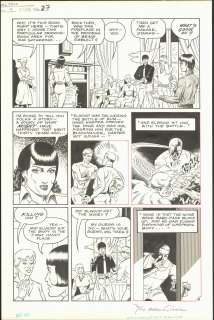 Beatty - MS TREE # 9, Pg 27, "MURDER AT MOHAWK", ECLIPSE, Original Art, SIGNED (1984) | Russ Cochran