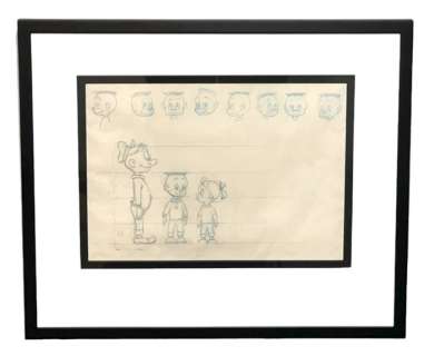 Carl Barks | Original Carl Barks art - Pip Squeeks - pencil prelim - (1952) | Catawiki