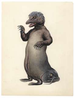 Yoshio Watanabe Hand-Drawn Illustration Spectreman Mogunechudon | Mandarake (Big Web)