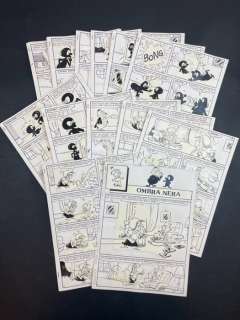 G.B. Carpi | G.B. Carpi - Storia completa "Soldino Nonna Abelarda: Ombra Nera" - Page volante - Exemplaire unique | Catawiki