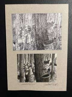 Loisel, Régis / Tripp, Jean-Louis | Loisel, Régis / Tripp, Jean-Louis - Crayonné original + case originale - Magasin général | Catawiki