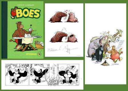 Wil Raymakers, Thijs Wilms | Boes - Luxe editie Boes Integraal deel 13 - Genummerd 08/80 - Met originele strook + ex-libris - Cartonné - EO (2021) | Catawiki