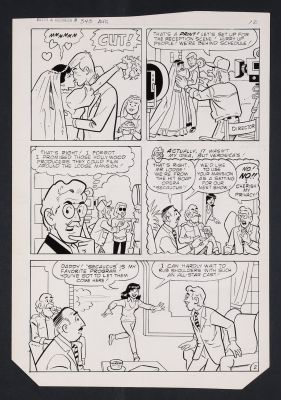 Dan Decarlo | Original Art from Archie’s Girls Betty and Veronica #343 (1986) Page 12 Pencils and Inks by Dan DeCarlo | mycomicshop.com (Buy It Now)