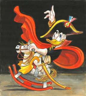 Tony Fernandez | Donald Duck Inspired By Jacques-Louis David’s "Napoleon Crossing the Alps" (1801) - Original Painting - Tony Fernandez Signed - Acrylic Art - Original Artwork | Catawiki
