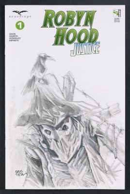Grostieta | Robyn Hood Justice 1F (2020 Zenescope) Sketch Cover | mycomicshop.com