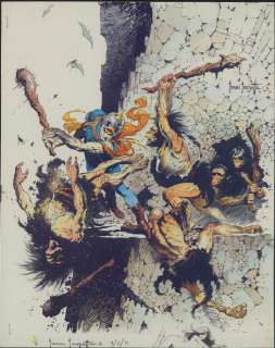 Frazetta - BUCK ROGERS, Production 4 Color Sep Acetate Sheets (1970s) | Russ Cochran