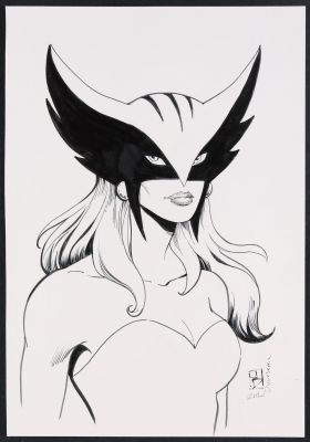 Jan Duursema | Hawkgirl Sketch | mycomicshop.com