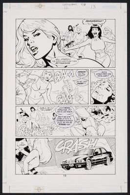 Yanick Paquette, Mark Lipka | Original Art from Codename Knockout #12 (2002) Page 13 Pencils by Yanick Paquette, Inks by Mark Lipka | mycomicshop.com (Buy It Now)