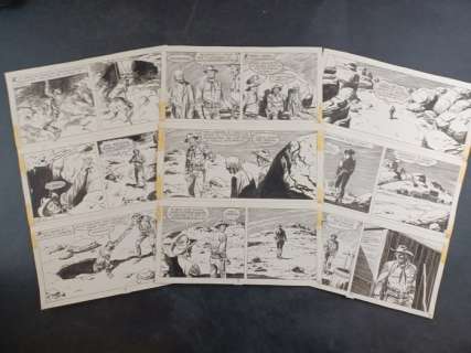 Letteri, Nizzi | Letteri, Nizzi 3x Tavole Originali "Tex: Prova d’Accusa" - (1988) | Catawiki