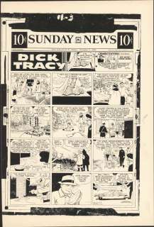 Gould - DICK TRACY, Sunday Color Proof (11/03/1957) | Russ Cochran