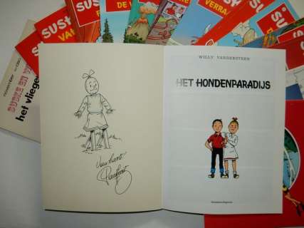 Willy Vandersteen / Paul Geerts + Studio | Suske en Wiske - Lot 4 van 15 reclame-albums - Met 15 opdrachttekeningen door Paul Geerts - Broché - EO - (1989/2009) | Catawiki