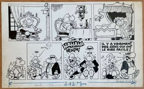 Greg, Michel | Greg, Michel - Demi-planche originale - Achille Talon - Après coup - (1964) | Catawiki