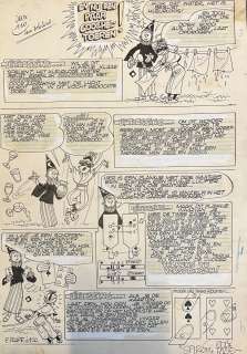 Eddy Paape – Jeux 110 – Chinese ink & Watercolor | BD Originaux