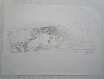 Gibrat, Jean-Pierre | Gibrat, Jean-Pierre - Strip original crayonné - Le Vol du Corbeau T2 - (2004) | Catawiki