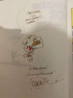 Fournier / Franquin | Spirou et Fantasio T20 - Le Faiseur d’or + Dédicace Fournier - C - Réédition - (1991) | Catawiki