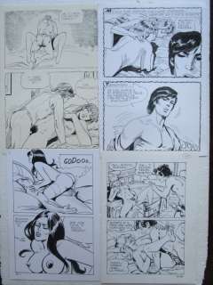Del Mestre, Fenzo, Grossi, Feragazzi | BD erotiques - 4x planches originales - Page volante - Exemplaire unique | Catawiki