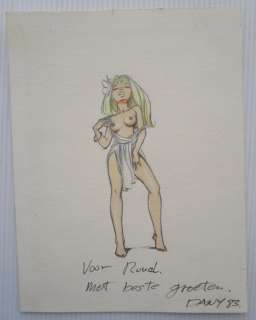 Dany | Dany - Dessin original dédicacé - Colombe nue - (1983) | Catawiki