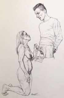 Riccardo Mannelli | Riccardo Mannelli - illustrazione originale - Page volante - Exemplaire unique | Catawiki