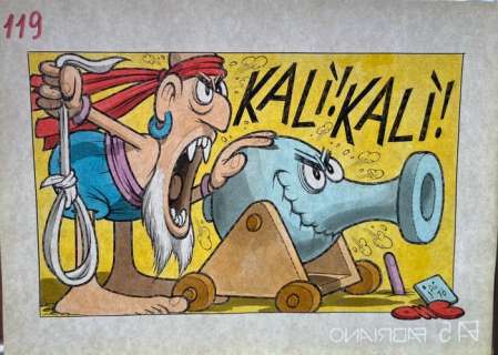 Jacovitti, Benito | Jacovitti, Benito - Illustrazione originale - Il Salgarone - (1976) | Catawiki