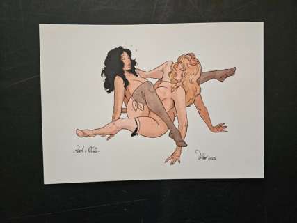 Di Caro Gabriele | Gabriele Di Caro - Dessin original - Érotique - Page volante - Exemplaire unique - (2022) | Catawiki
