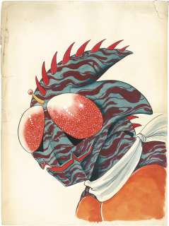 Shotaro Ishimori hand-drawn color illustration "Kamen Rider Amazon"
