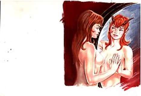 Sandro Angiolini | Sandro Angiolini - Original Cover "l’Almanacco del diavolo" - Page volante - Exemplaire unique - (1969) | Catawiki