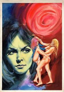 Primo Marcarini | Hit Parade di Genius #12 - P. Marcarini - original cover "Cavalcata per l’ inferno" - Page volante - Exemplaire unique - (1971) | Catawiki