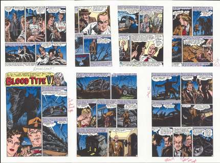 "BLOOD TYPE ’V’!", TALES FROM THE CRYPT #22, EC Archives Proof | Russ Cochran