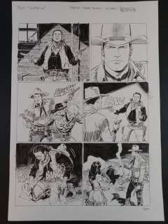 Bonelli, Brindisi | Tex - B. Brindisi - Tavola Originale "Tex Willer: Coffin" + Studio Preparatorio - Firmato - Page volante - Exemplaire unique - (2019) | Catawiki