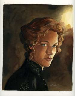 Terpant, Jacques | Terpant, Jacques - Dessin original couleur - Ex-libris BD Fugue - Le Royaume de Borée - Kristine - (2011) | Catawiki