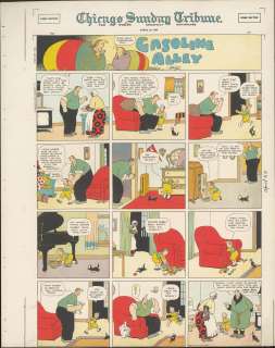 King - GASOLINE ALLEY, Sunday Page, Proof (4/20/1924) | Russ Cochran