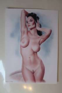 Paul Abert | Paul Abert - Original drawing (Acryl, Pastell, Kohle, Airbrush Pin Up Art - Size: 21 x 29,6 cm. - (2020) | Catawiki