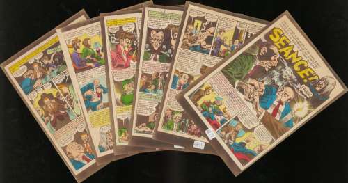 Davis-Seance- Crypt 23 ,Complete 6 pg Story Silver Print (1951) | Russ Cochran