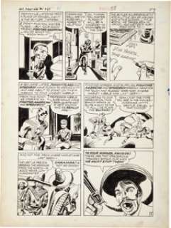 Jack Kirby and Joe Simon Fighting American #1 page 2 Original Art (Harvey, 1966). The Simon and Kirby -