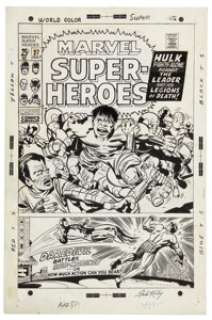 Jack Kirby and John Verpoorten Marvel Super-Heroes #27 Cover Original Art (Marvel, 1970). This cover carries - | Heritage