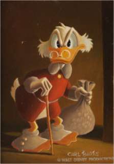 Carl Barks Uncle Scrooge Painting Original Art (Walt Disney, 1971). We here at Heritage have been fortunate - | Heritage