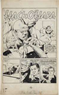 Lou Fine Crack Comics #23 Complete 5-page Hack O’Hara Story Original Art (Quality, 1942). Few Golden Age - | Heritage