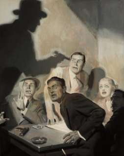 H. J. Ward Green Hornet "Capturing the Gang" Painting Original Art (c. 1939).  For a pulp and - | Heritage