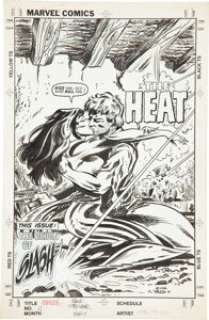 Chas Truog and Frank Springer Coyote #11 Cover Original Art (Epic, 1985). Bullets fly and passions rise in this -