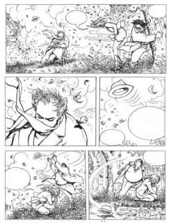 Manara | Â« GIUSEPPE BERGMAN Â» Planche originale en 3 strip Ã  l’encre de | Kahn et Associés