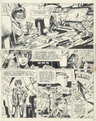 Jean-Claude Mézières | Valérian, Tome 7, Sur les terres truquées, planche 9. | Galerie 9ème Art