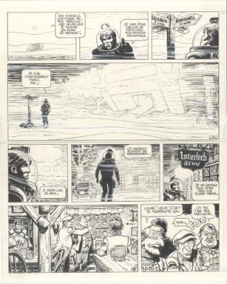 Jean-Claude Mézières | Valérian, Tome 11, Les Spectres d’Inverloch, Planche 38, 1984 | Galerie 9ème Art